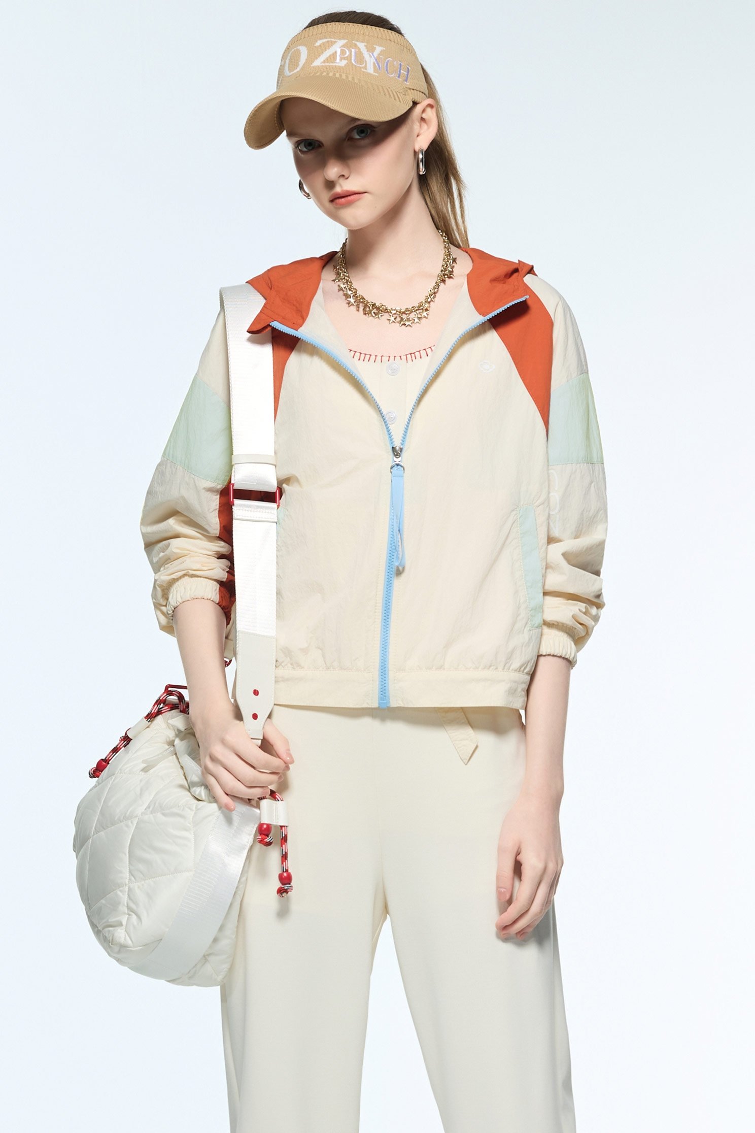 Colour Block Hoodie JacketColour Block Hoodie Jacket,Outerwear,Season (AW) Look,Hoodie jackets