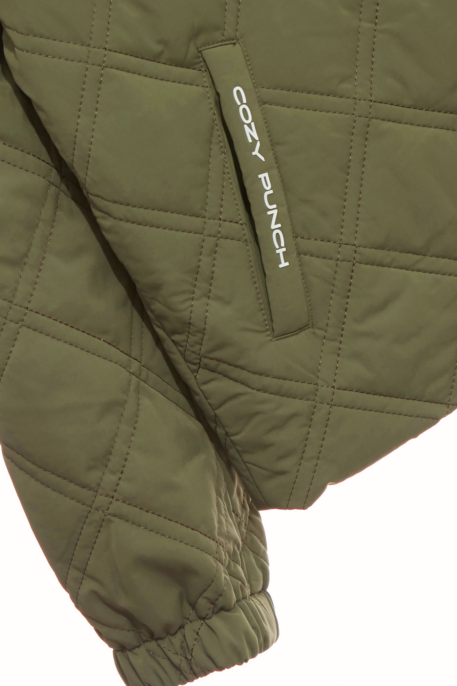 Wild green quilted warm jacketWild green quilted warm jacket,COZY PUNCH,Jackets,Outerwear,Season (AW) Look,longcoats