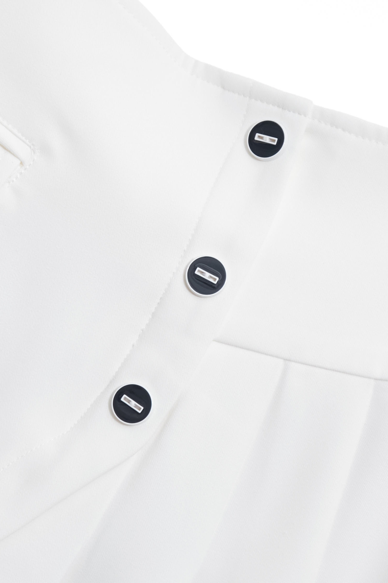 Asymmetric Pleated Detail SkirtAsymmetrical Design Golf Skirt,COZY PUNCH,Casual,Season (SS) Look,Mini skirts,Shorts