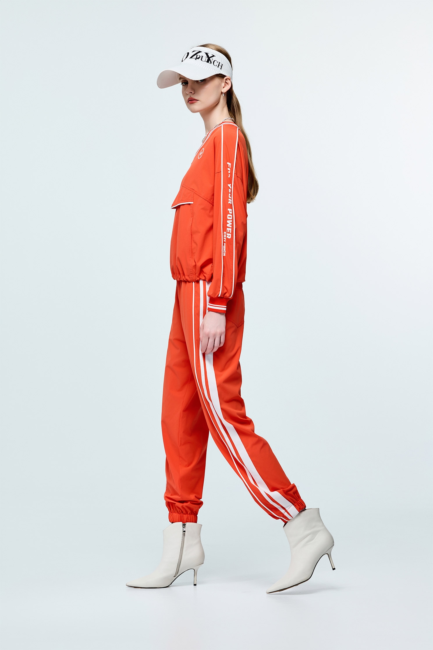 Sun Protection Collagen PantsSunset Coral Color Collagen Pants,Cool Tech Activewear,CoolTechActivewear,COZY PUNCH,Season (SS) Look,pants