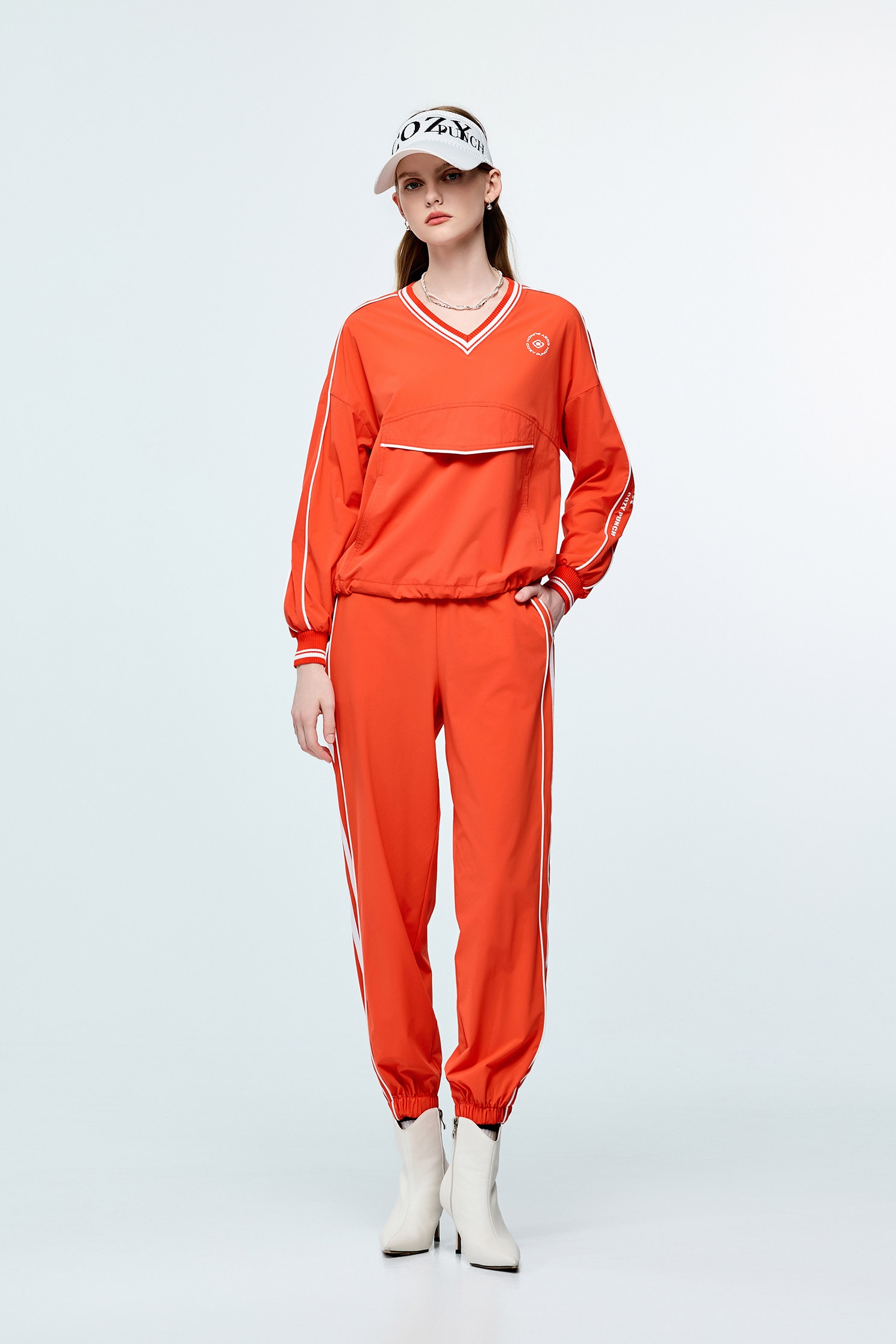 Sun Protection Collagen PantsSunset Coral Color Collagen Pants,Cool Tech Activewear,CoolTechActivewear,COZY PUNCH,Season (SS) Look,pants