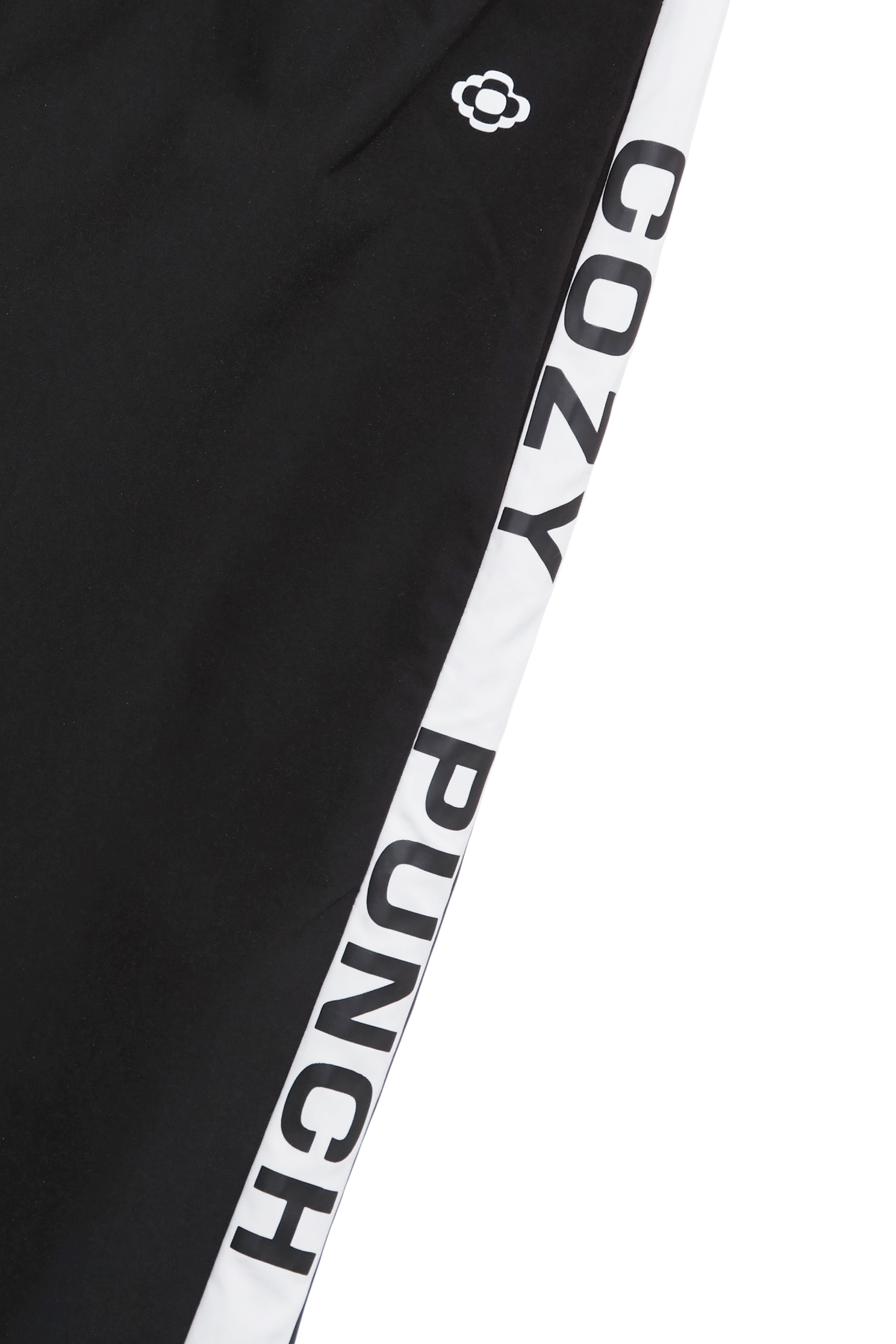 Color-Contrast Striped Casual PantsColor-Contrast Striped Casual Pants,COZY PUNCH,Season (AW) Look,pants,Black pants