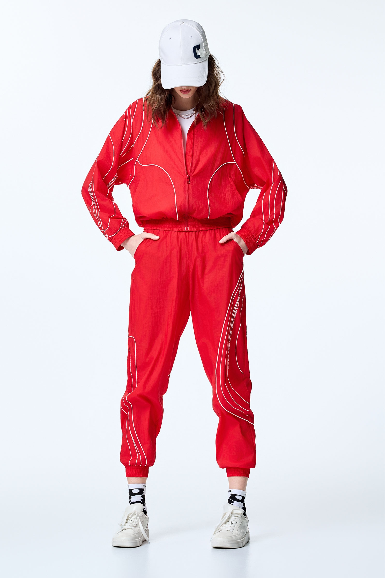 Planetary Graphic Jogger PantsPlanetary Graphic Jogger Pants,COZY PUNCH,Season (SS) Look,Joggers,Pants,Trench coats