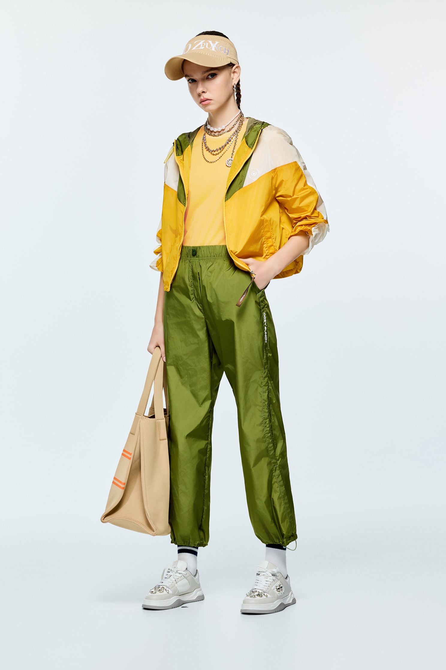 Army Green Casual Cargo PantsArmy Green Casual Cargo Pants,COZY PUNCH,Season (AW) Look,Joggers