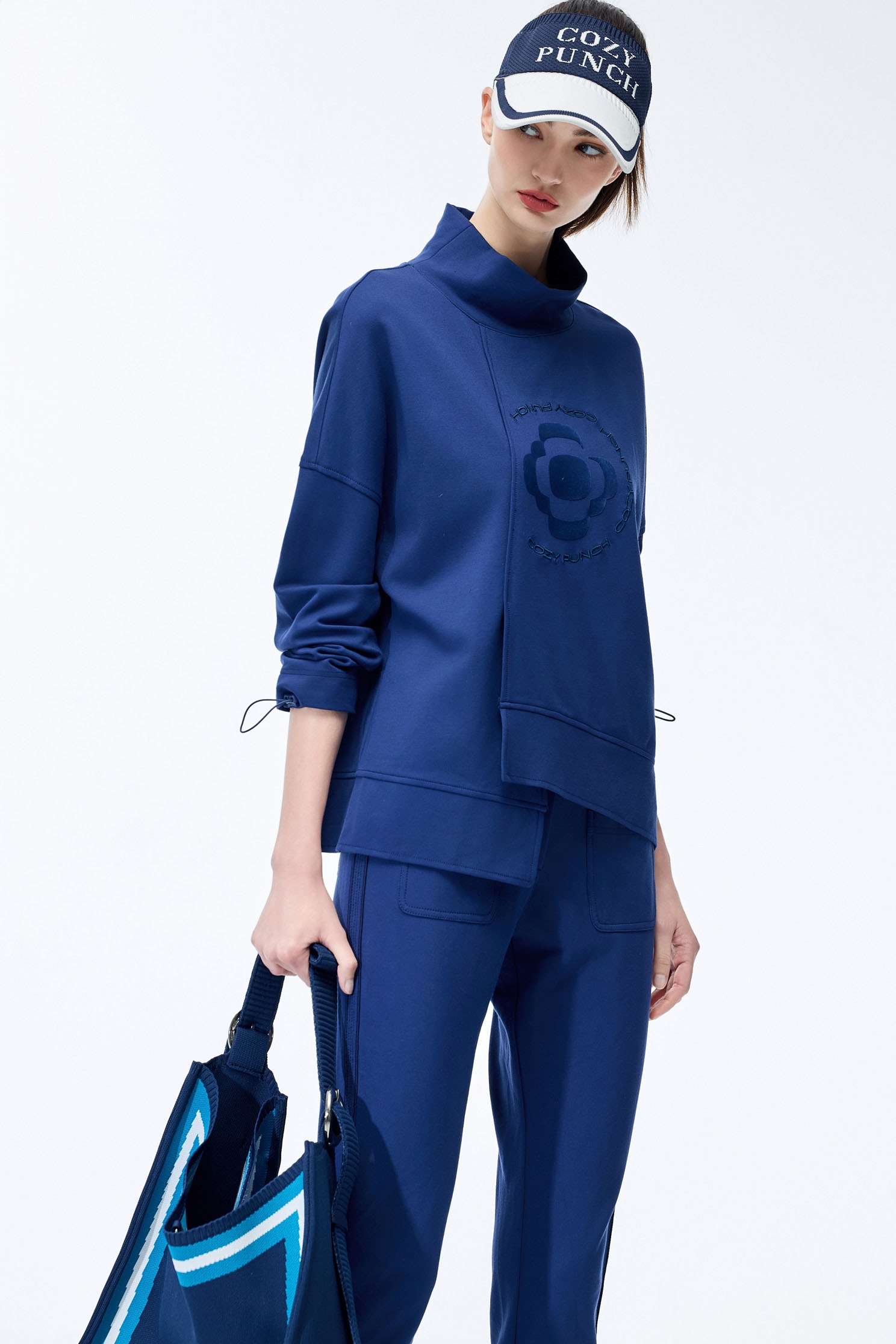 Midnight Blue Fitted PantsMidnight Blue Fitted Pants,COZY PUNCH,Season (AW) Look,Joggers,Pants