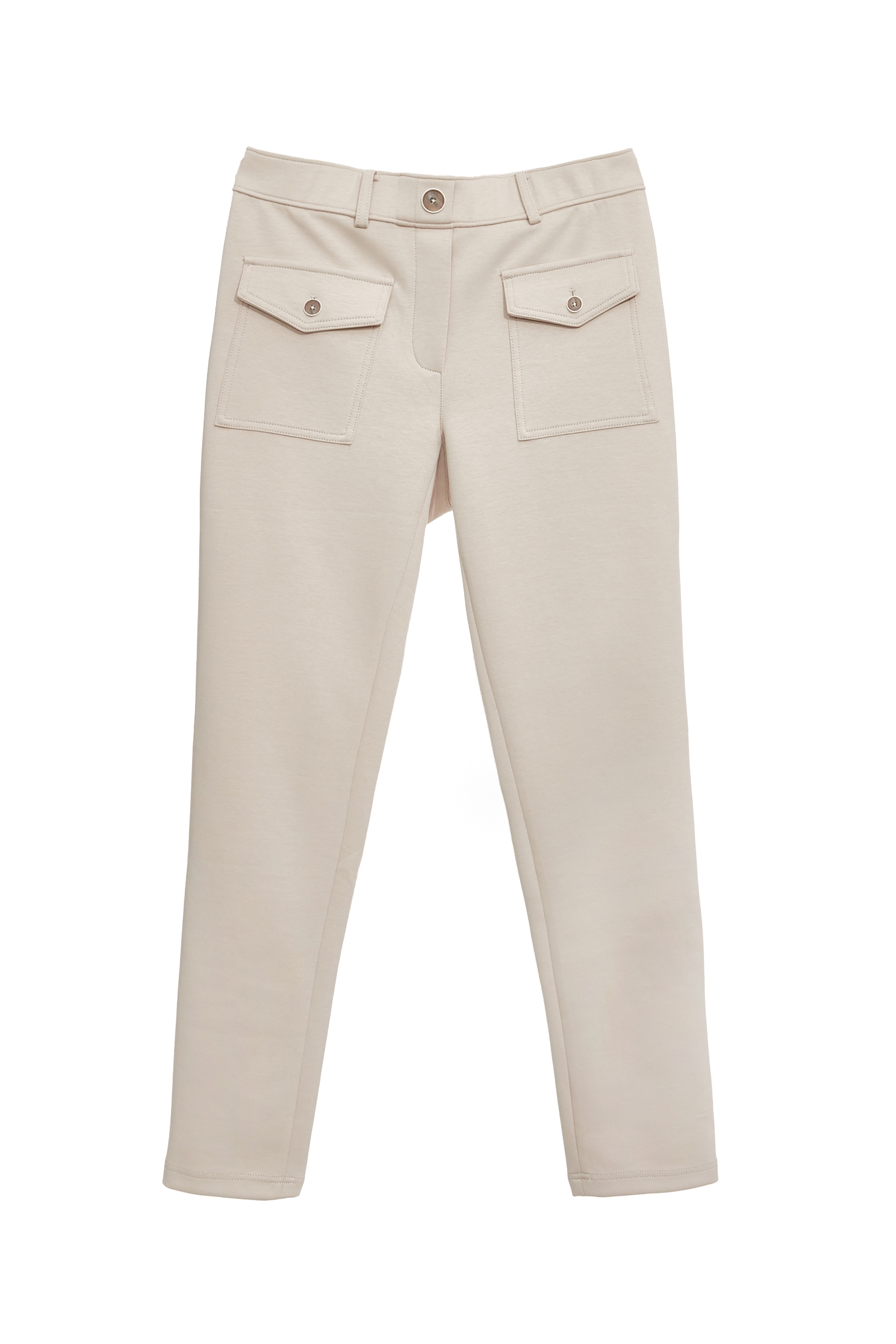 Light Wood Color Fitted TrousersLight Wood Color Fitted Trousers,COZY PUNCH,Season (SS) Look,Joggers,Pants