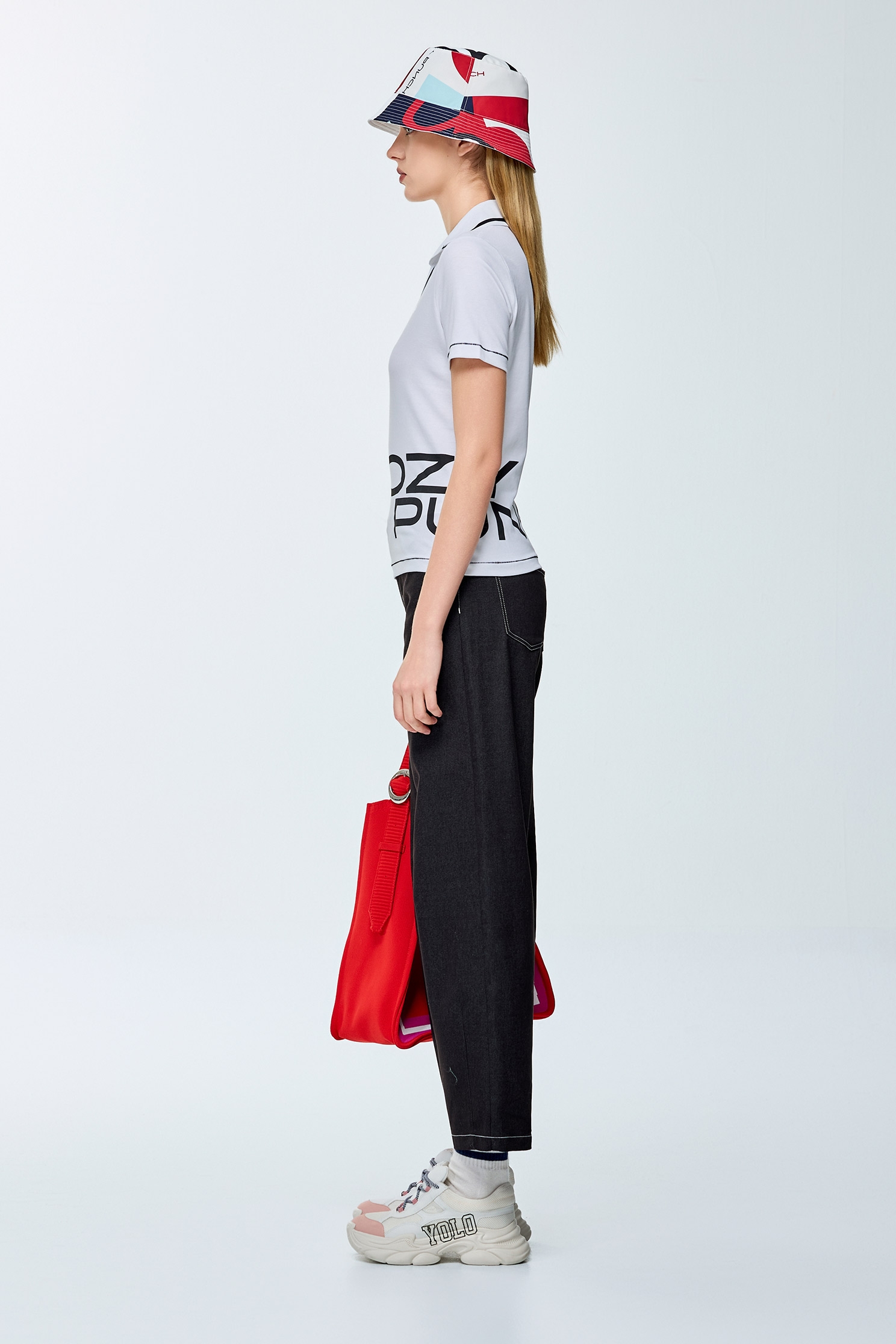 Salt gray casual pantsSalt gray casual pants,COZY PUNCH,Season (SS) Look,Denim,pants,Black pants