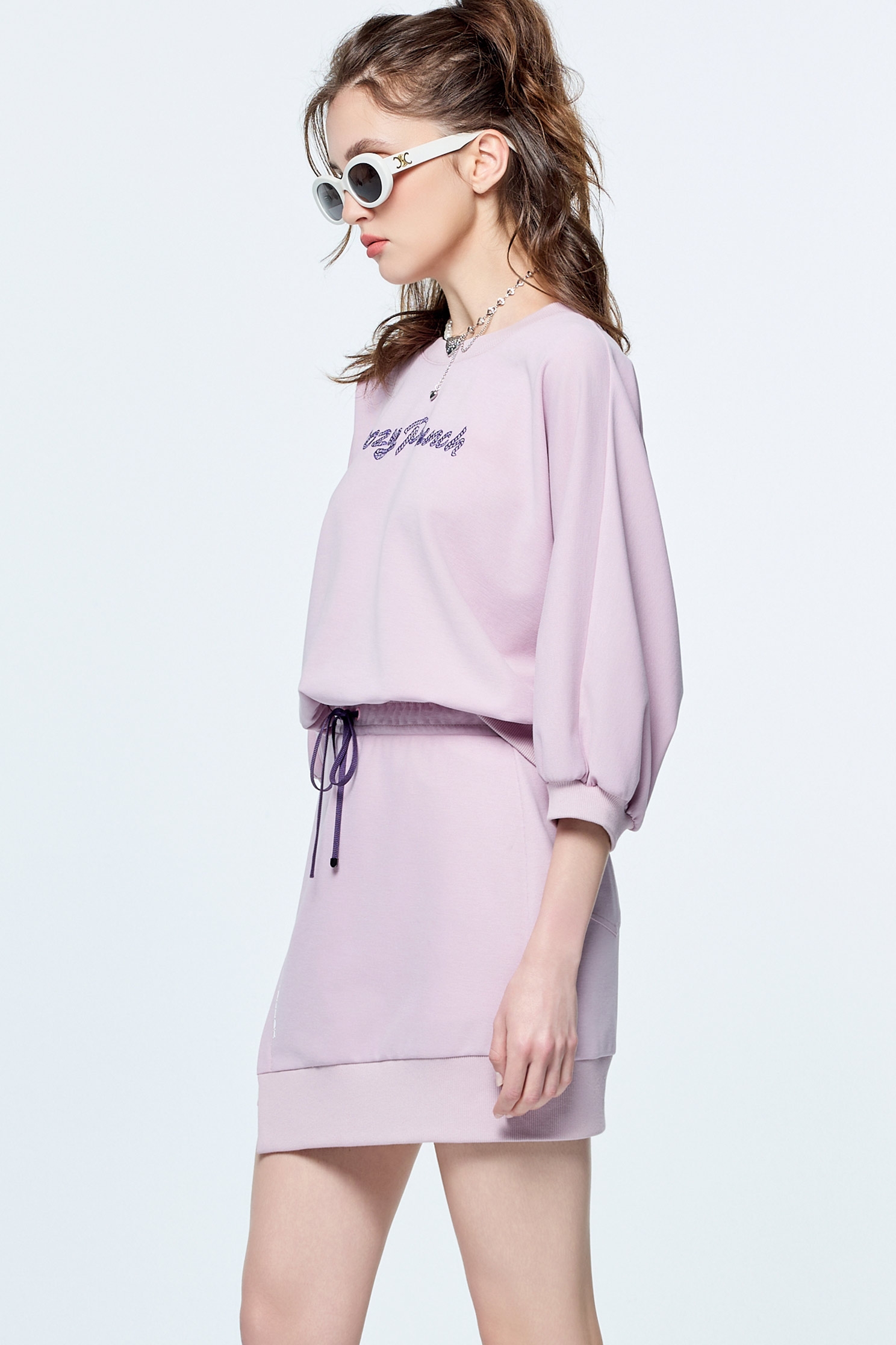 Makeup Pink Rope Embroidery TopMakeup Pink Rope Embroidery Top,COZY PUNCH,Tops,Casual,Embroidered,Season (SS) Look,Embroidered tops