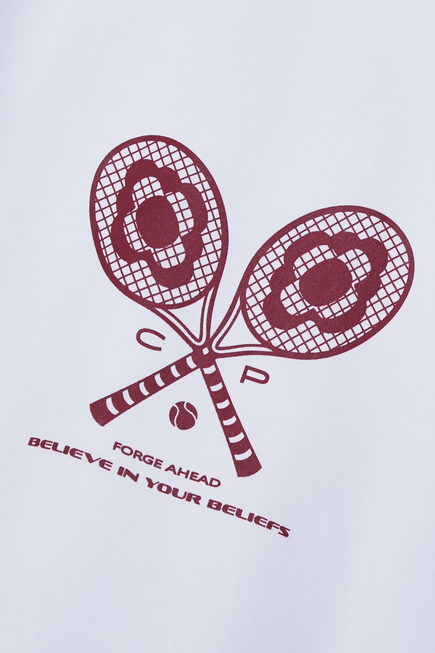 Tennis Racket Shaped T-shirtTennis Racket Shaped T-shirt,COZY PUNCH,T-shirts,Tops,Season (SS) Look,Short sleeve tops