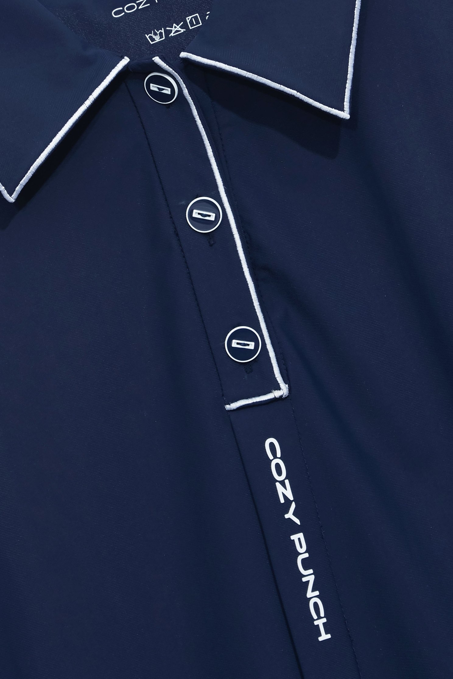 Ocean Cave Color Top with Embroidered Trim,COZY PUNCH,Tops,Casual,Season (SS) Look