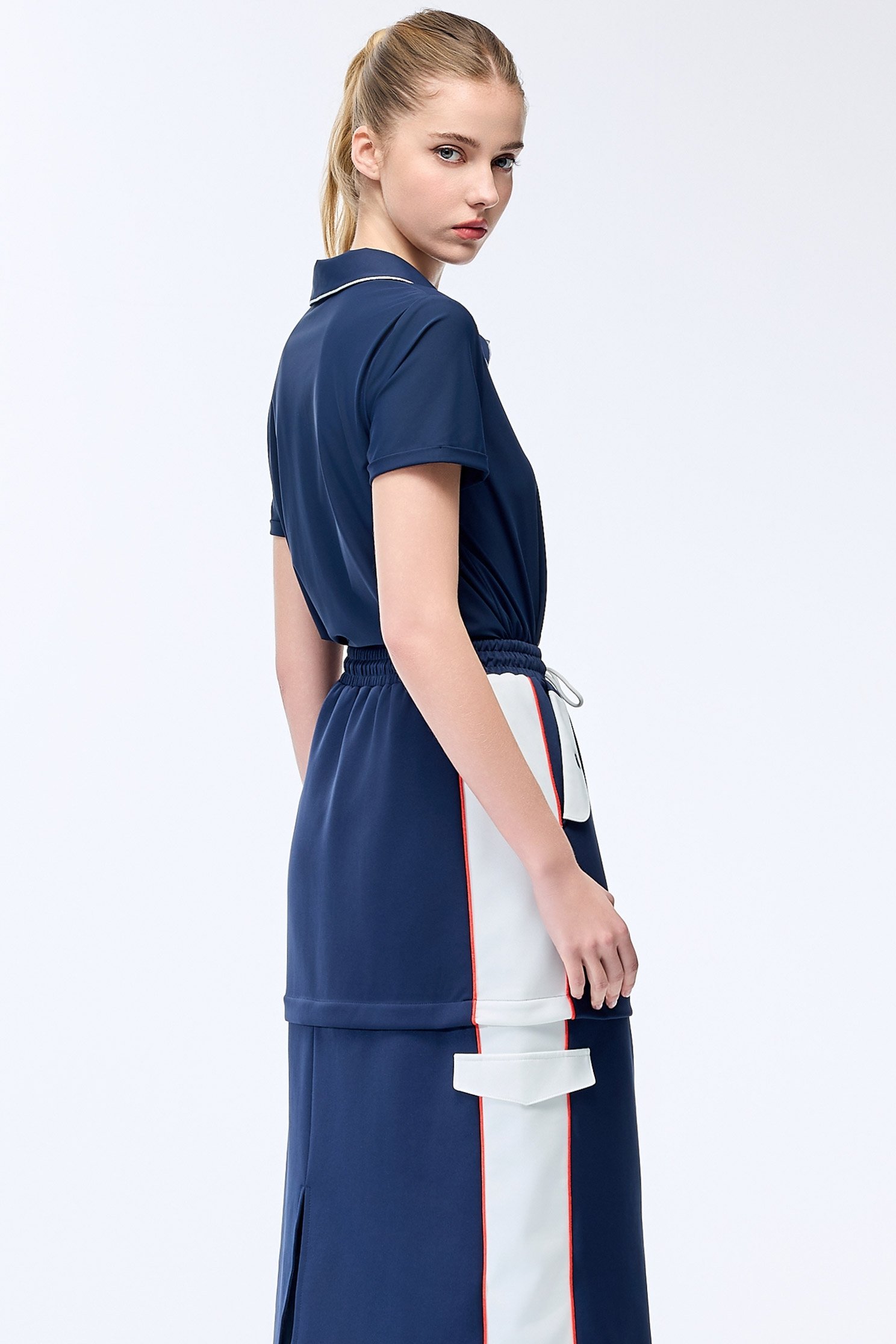 Ocean Cave Color Top with Embroidered Trim,COZY PUNCH,Tops,Casual,Season (SS) Look