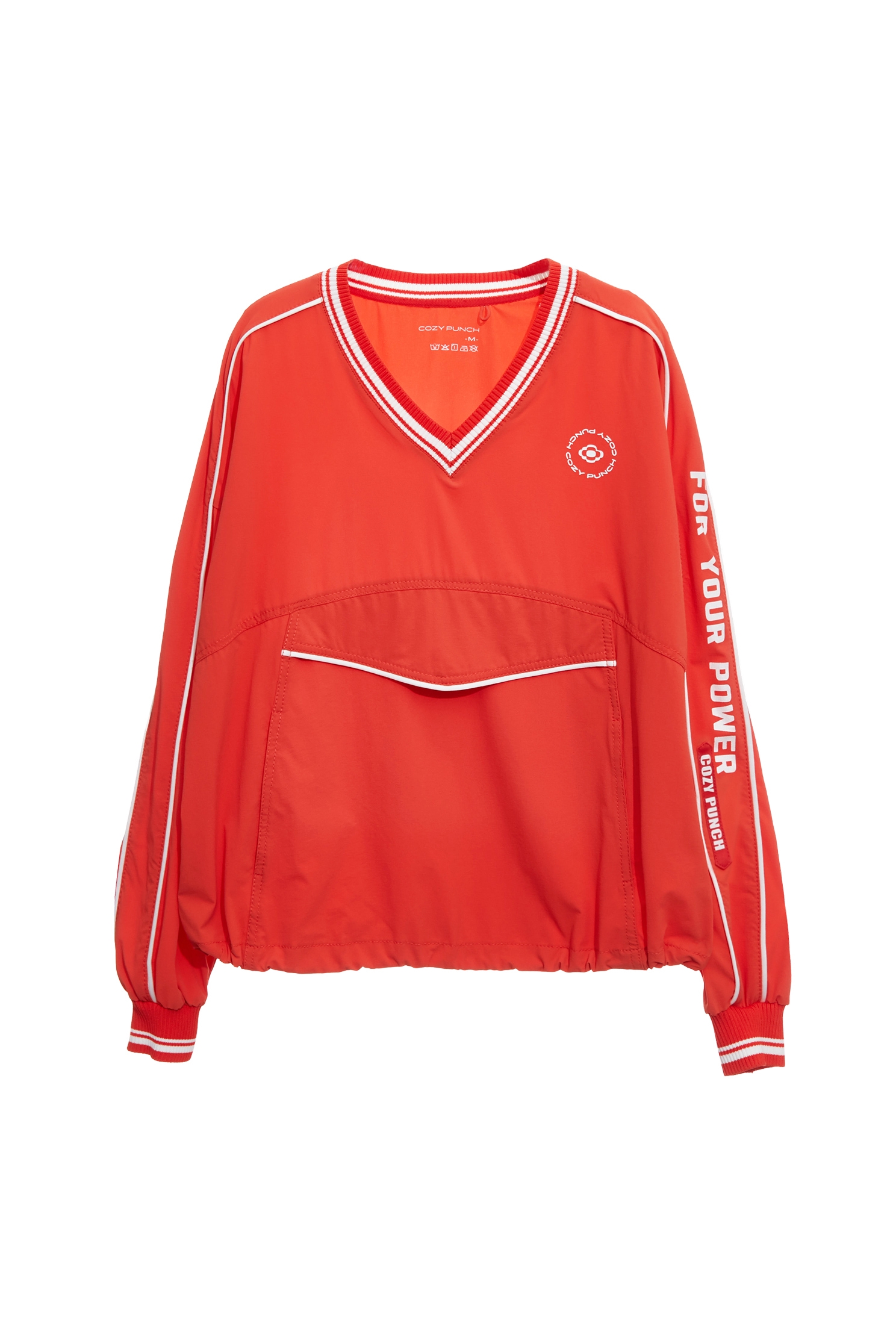 Contrast Trim Detail Sun Protection Collagen TopSunset Coral Color Collagen Top,Cool Tech Activewear,CoolTechActivewear,COZY PUNCH,Tops,Season (SS) Look