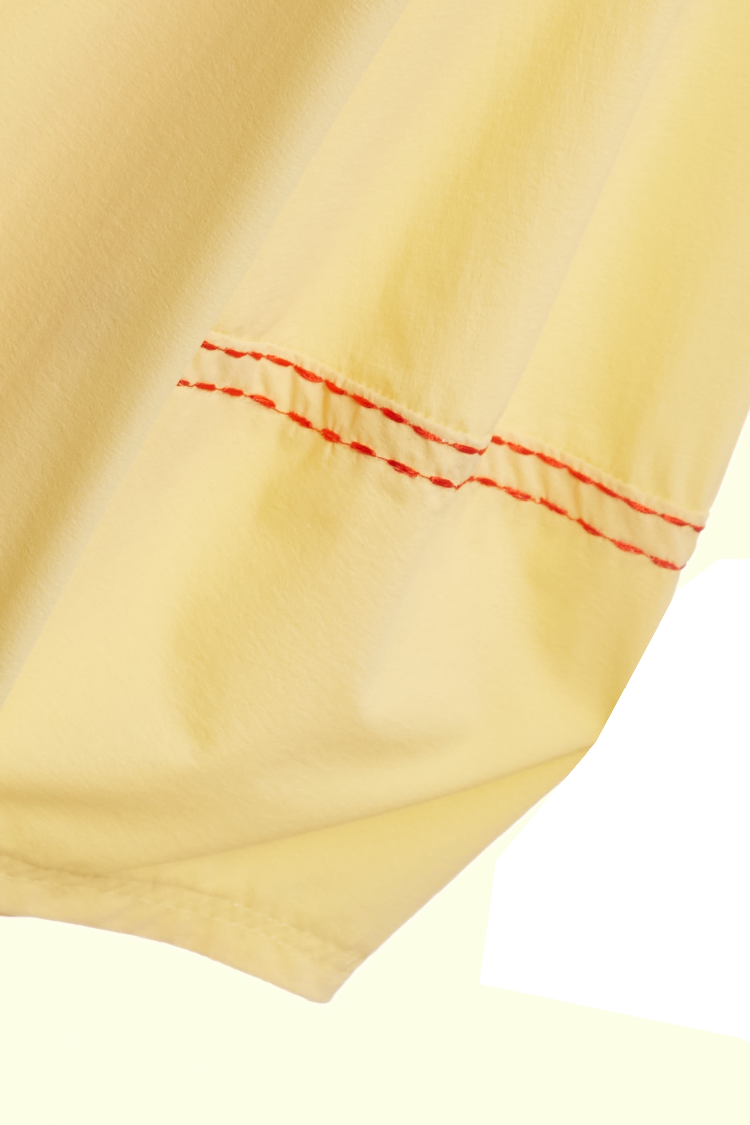 Contrast Stitch Detail High Performance Collagen TopColor-Blocked Embroidered Stitch Detail Top,COZY PUNCH,Tops,Casual,Embroidered,Season (SS) Look