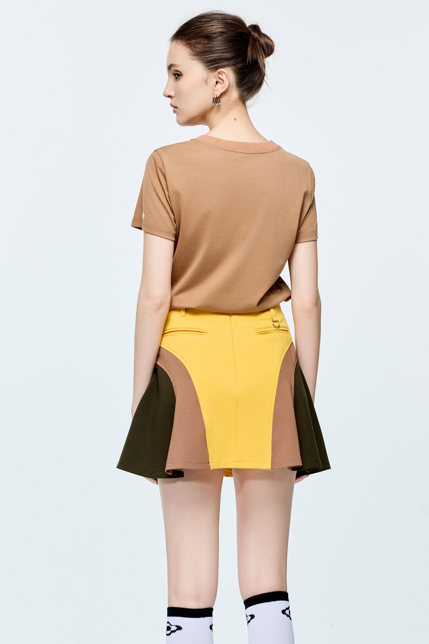 Caramel Short Sleeve TeeCaramel Short Sleeve Tee,COZY PUNCH,T-shirts,Tops,Embroidered,Season (AW) Look