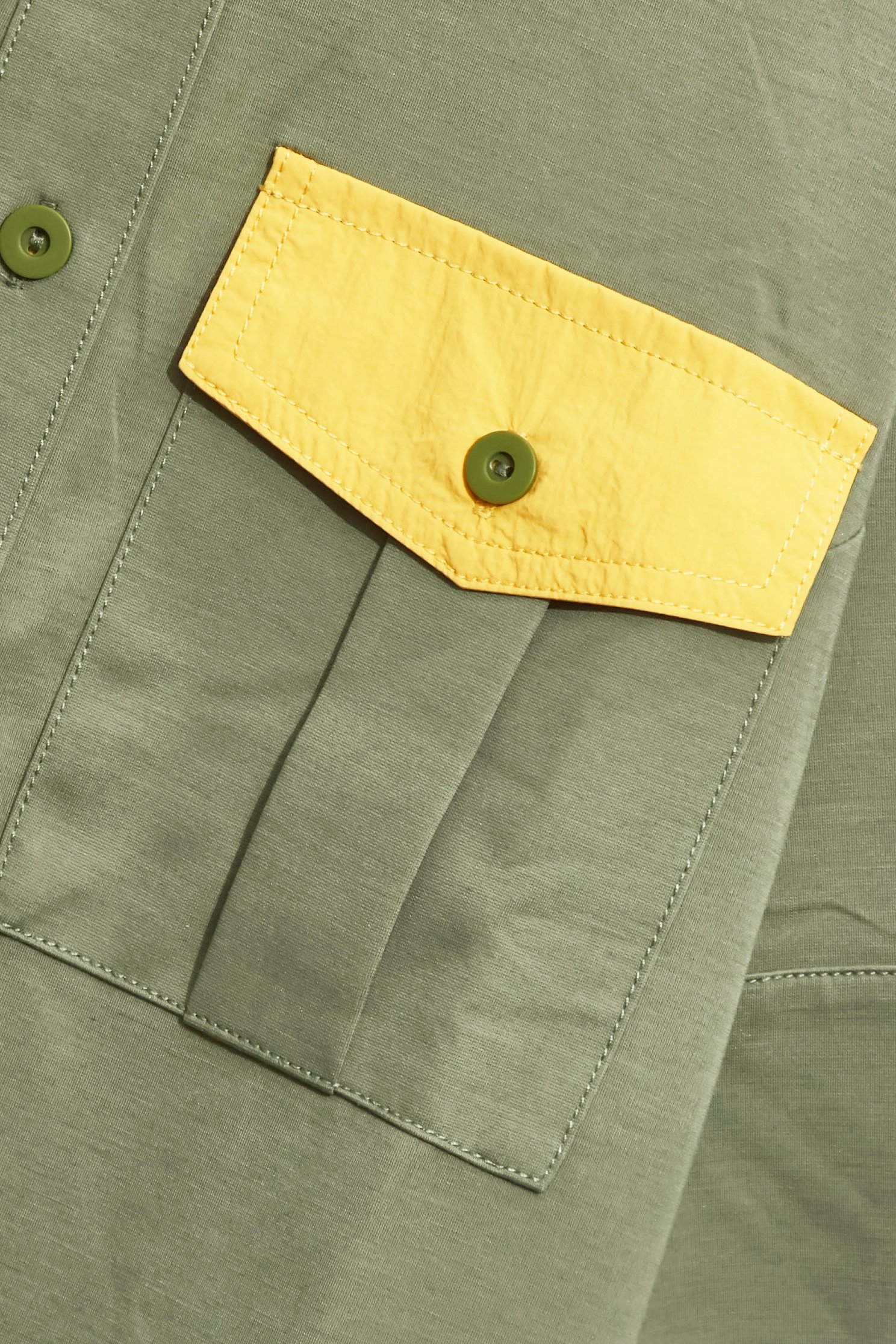 Army Green Polo ShirtArmy Green Polo Shirt,COZY PUNCH,Tops,Season (AW) Look