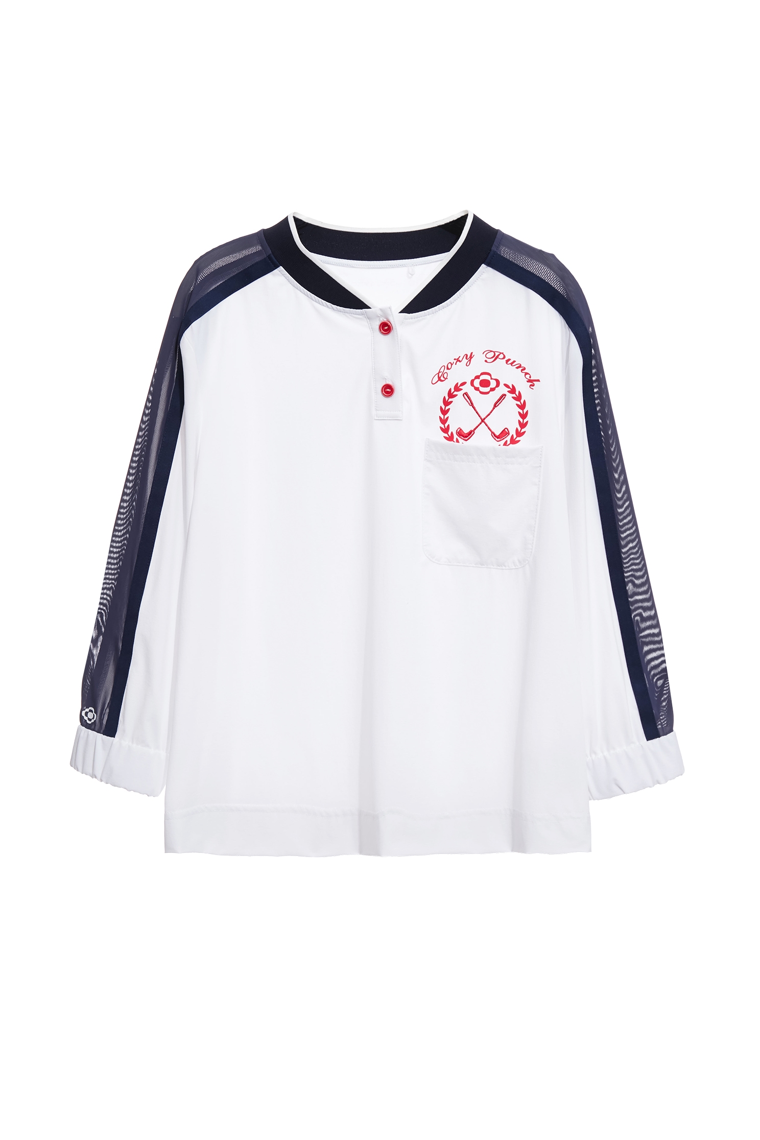 Collagen Contrast Colour TopCollagen Contrast Colour Top,COZY PUNCH,Tops,Embroidered,Season (AW) Look