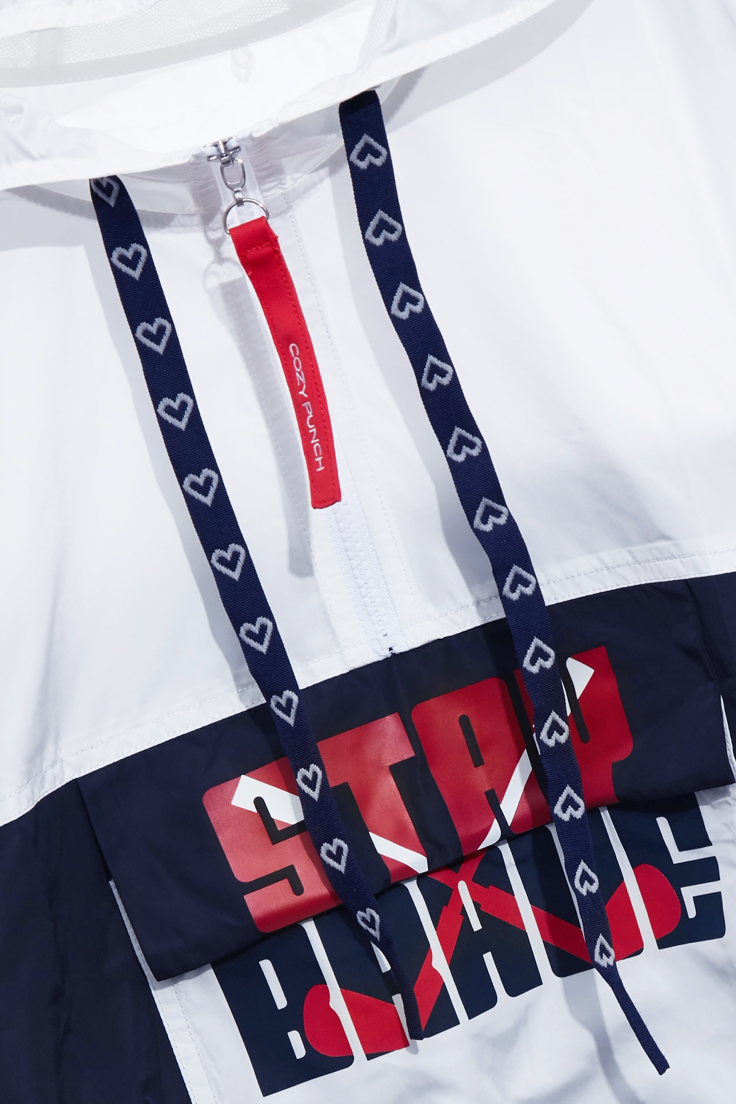 Colour Block Slogan Hoodie TopColour Block Slogan Hoodie Top,COZY PUNCH,Tops,Season (AW) Look