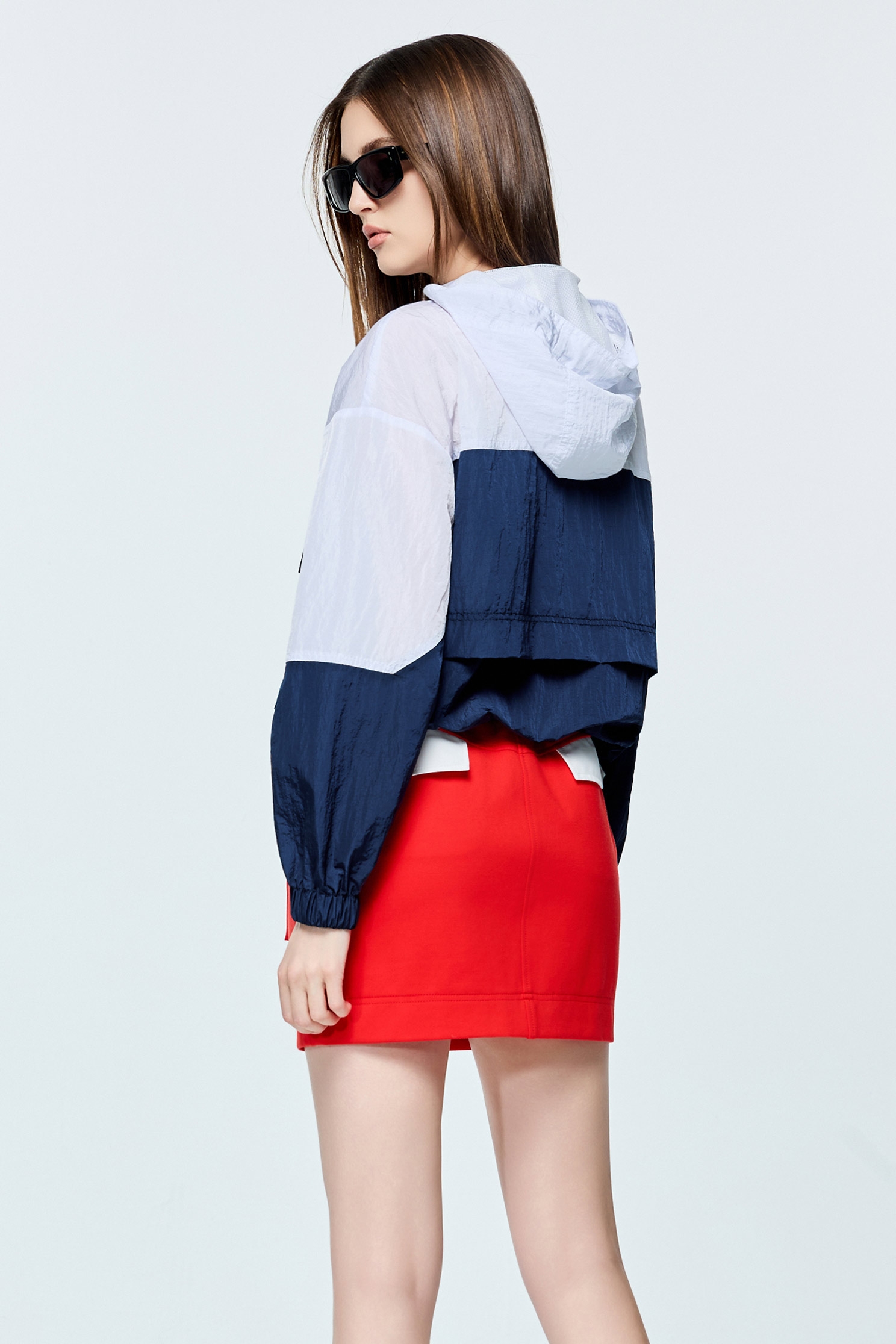 Colour Block Slogan Hoodie TopColour Block Slogan Hoodie Top,COZY PUNCH,Tops,Season (AW) Look