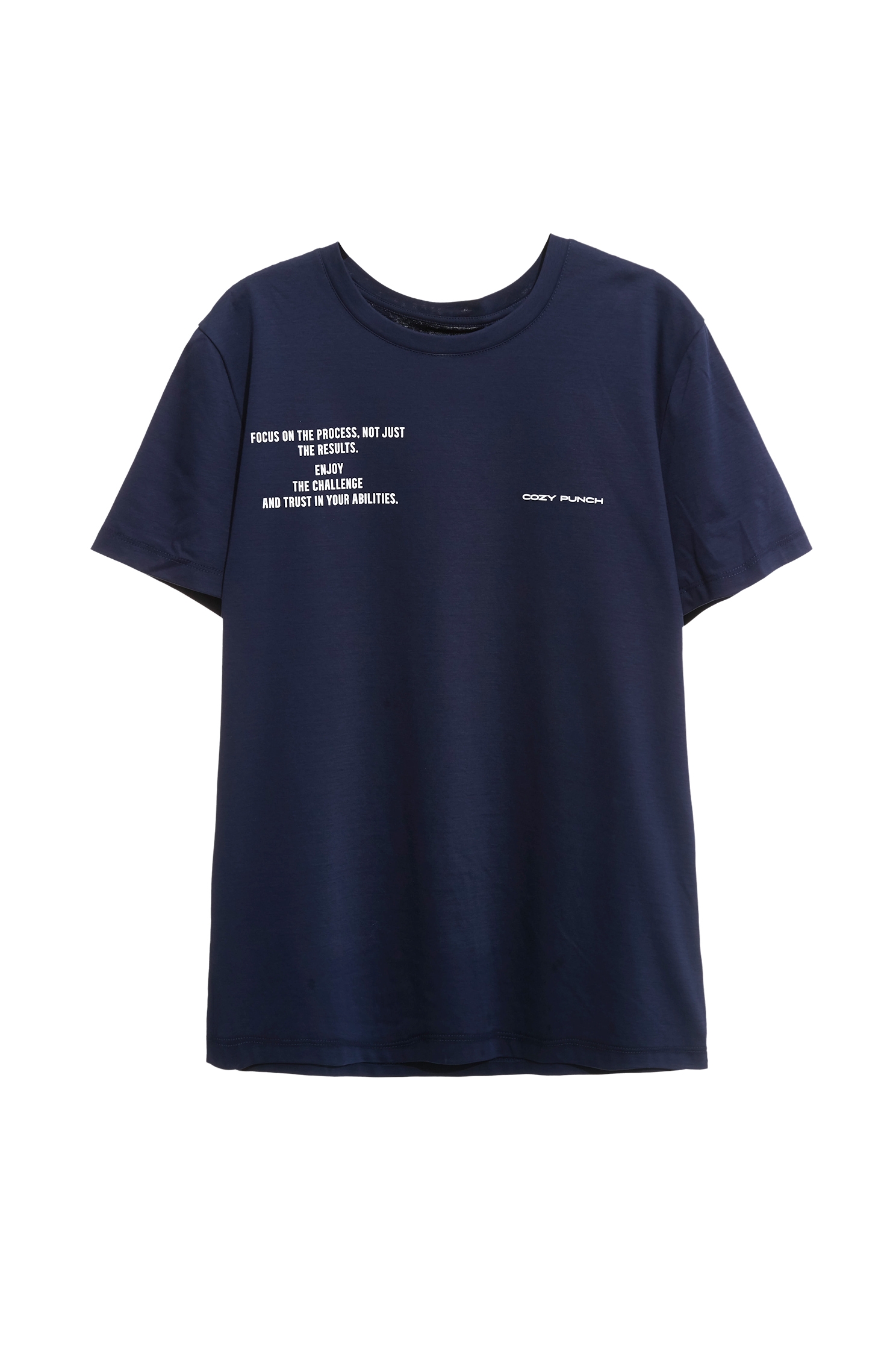 Navy Performance Short Sleeve TeeNavy Performance Short Sleeve Tee,COZY PUNCH,T-shirts,Tops,Season (AW) Look,Cotton
