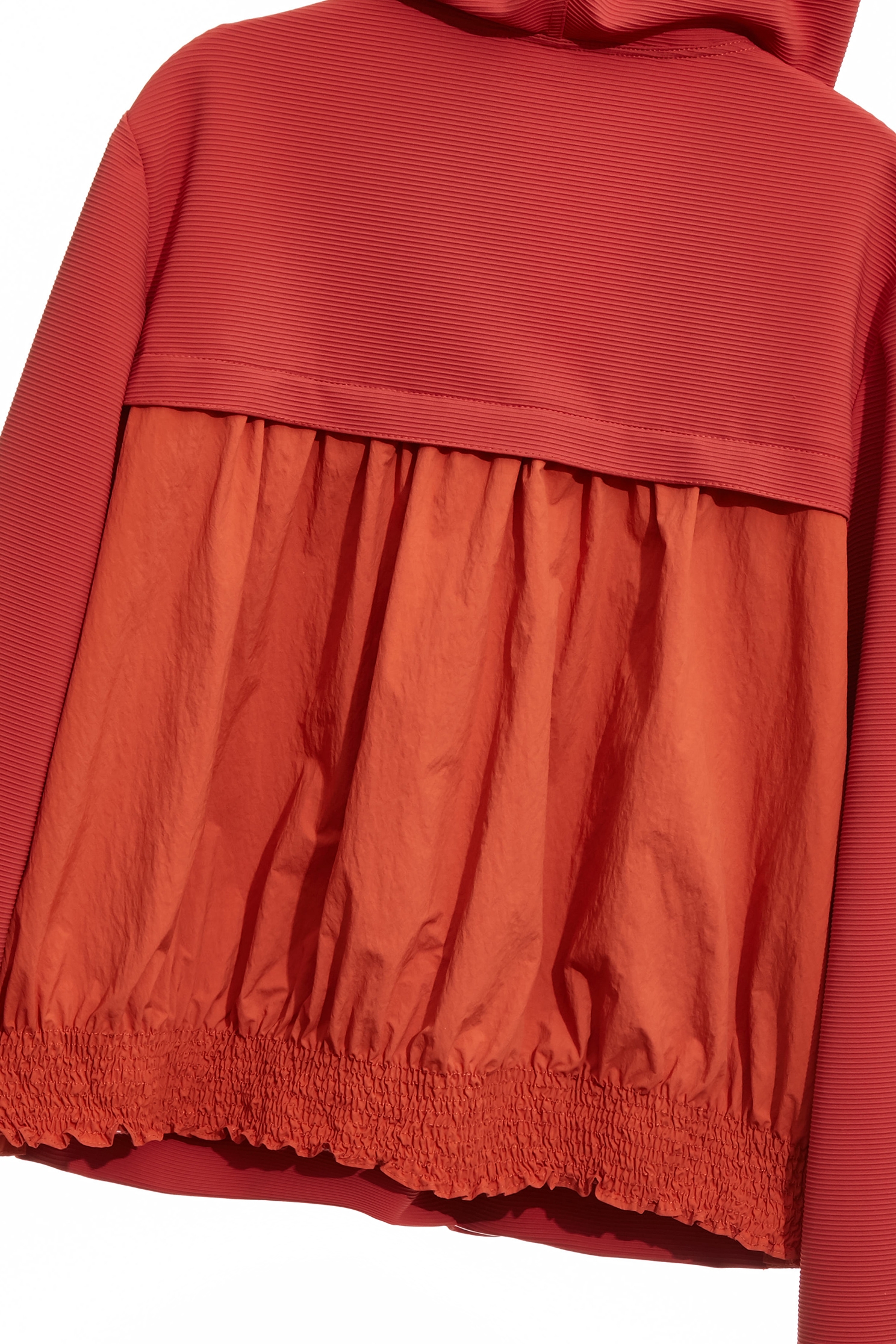 Red Hoodie Long Sleeve TopRed Hoodie Long Sleeve Top,V-Neck T shirts,Tops,Embroidered,Stripe,Season (AW) Look