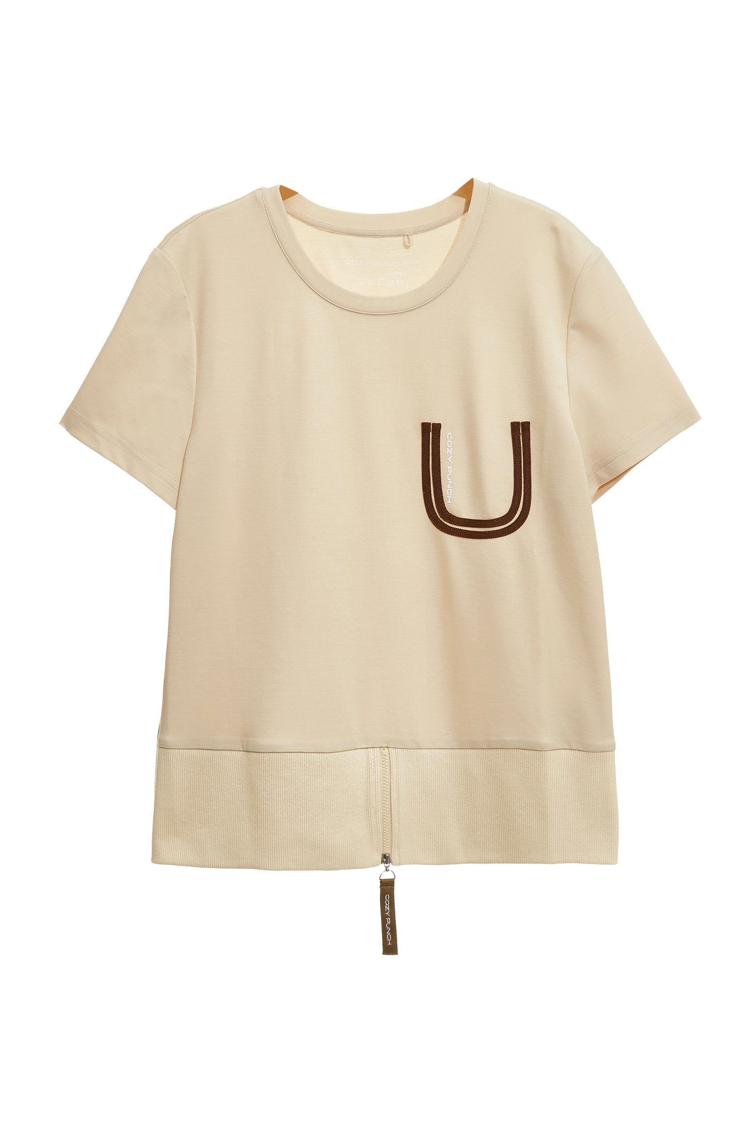 Rib Hem Short Sleeve TopRib Hem Short Sleeve Top,Tops,Season (AW) Look