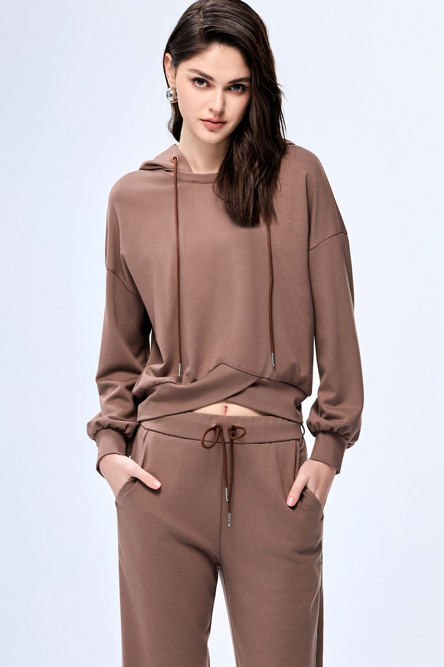 Brown Casual Jogger PantsBrown Casual Jogger Pants,COZY PUNCH,Season (AW) Look,Joggers