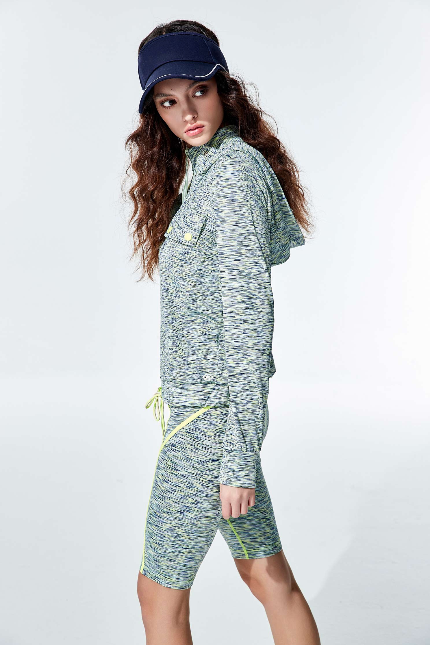 Green gauze sun protection jacketGreen gauze sun protection jacket,COZY PUNCH,Outerwear,Hoodie tops,Season (AW) Look,Hoodie jackets