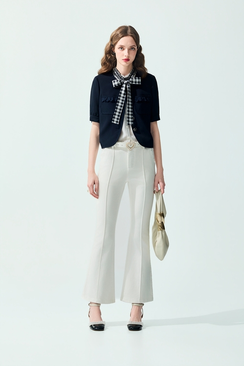 Navy Half Sleeve Jacket,Jackets