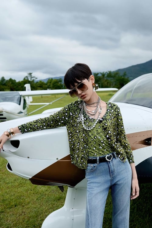 Leopard Print Knit Cardigan,Knitted coats