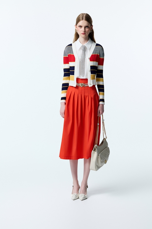 Multi Colour Stripe Knit Cardigan,Jackets