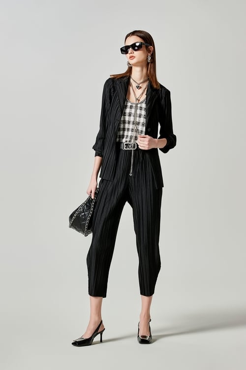 Full Pleated Mid Length Jacket,Belts,Belts