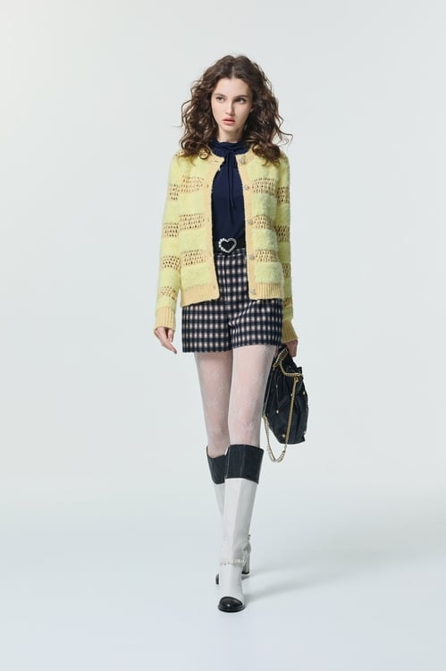 Hollow Out Knit Cardigan,Knitted coats