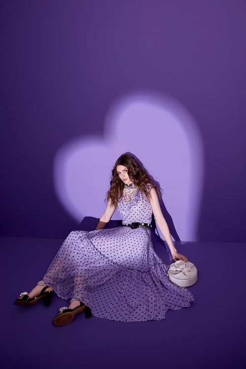 Heart Print Maxi skirt,Layered skirts