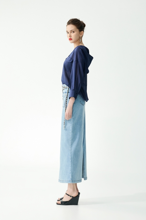 Front Button Minimalist Denim Skirt,,Front Button Minimalist Denim Skirt,Tops,Embroidered,Season (SS) Look,Blouses,Season (SS) Look,Stripe,Shorts,pants,Jackets,Outerwear,Season (SS) Look,Denim,Denim Jackets,White outerwear,Season (SS) Look,Denim,Denim skirts
