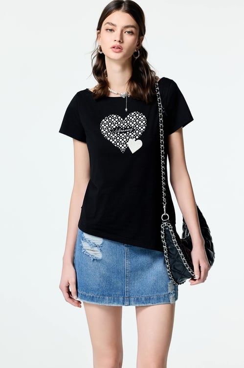 Distress Demin Short Skirt,Denim skirts