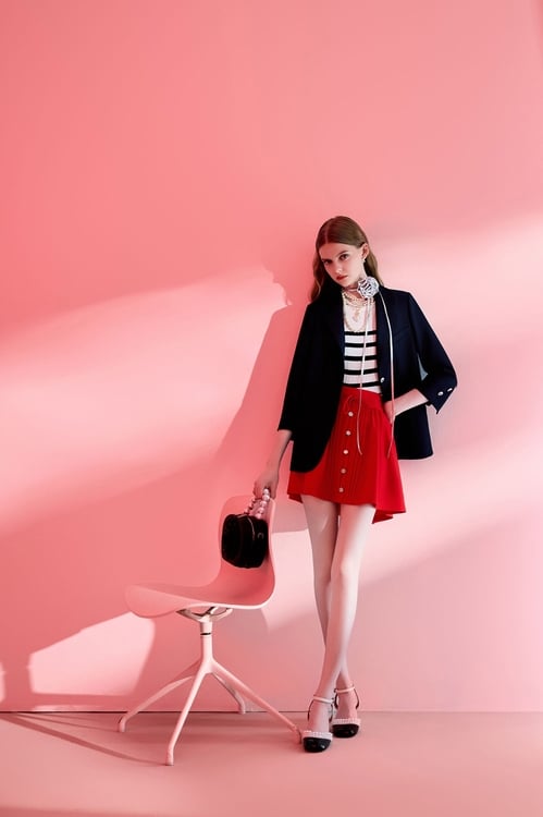 Chilli Red Mini Skirt,Urban Fashion