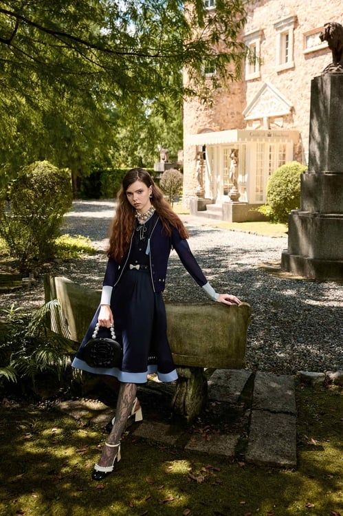 Contrast Hem Detail Midi Skirt,A-Line skirts