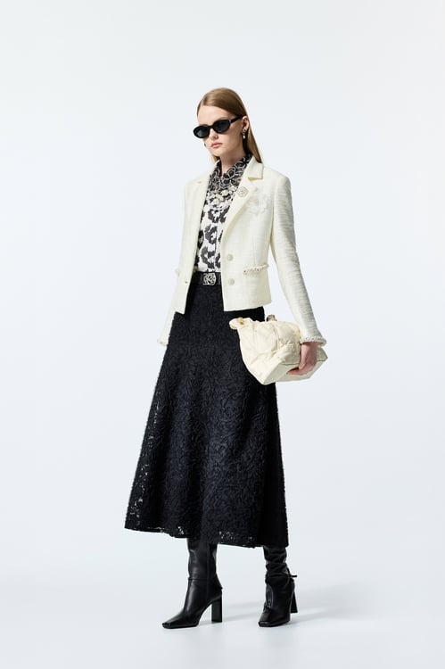 Full Lace Maxi Skirt,Black skirts