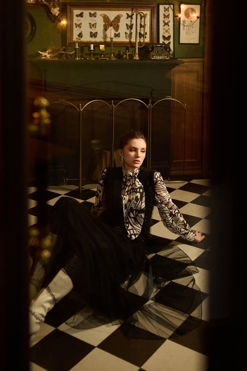 Jet Black Maxi Mesh Skirt,Office Looks