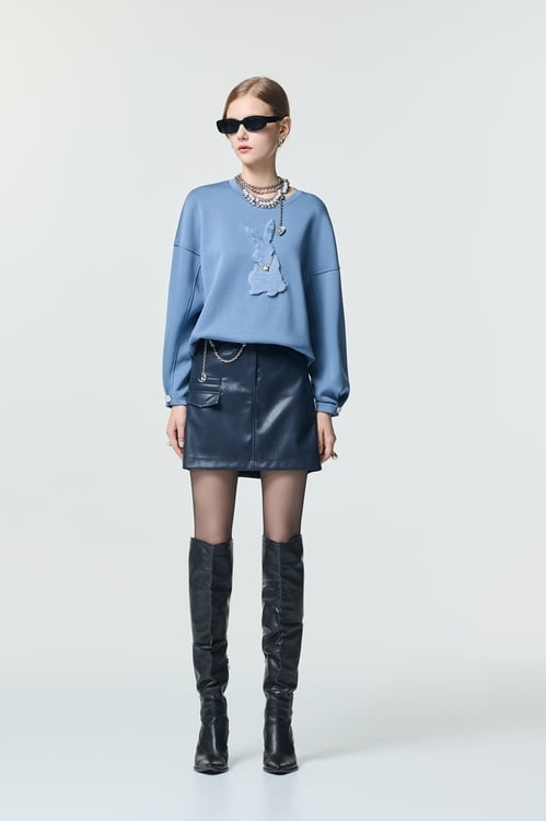 Navy PU Short Skirt,,Navy PU Short Skirt,Mini skirts,Season (AW) Look,Valentine,Season (SS) Look,Mini skirts