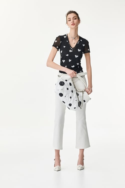 White Boot Leg Jeans,Skinny pants,Skinny pants