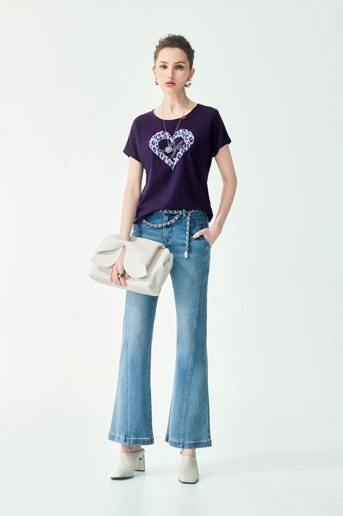 Braided Chain Belt Jeans,,Braided Chain Belt Jeans,Embroidered,Season (SS) Look,Denim,Jeans,pants,Season (SS) Look,Denim,Jeans,pants