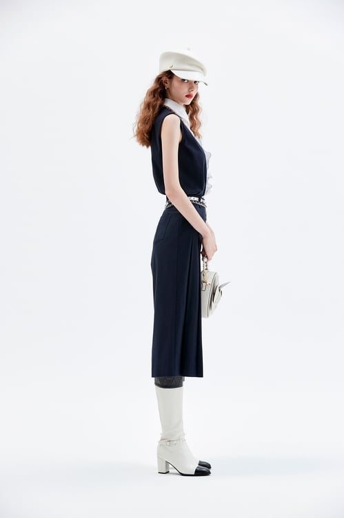Pleated Navy Pants,Season (AW) Look