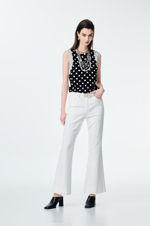 Boot Leg White Jeans,White pants,White pants