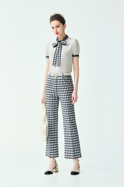 Checkered Boot Leg Pants,,Checkered Boot Leg Pants,Dresses,Season (SS) Look,Jackets,Embroidered,Outerwear,Season (SS) Look,White outerwear,Lace,Knitted,Knitted coats,Bell-bottoms,Season (SS) Look,Plaid,pants