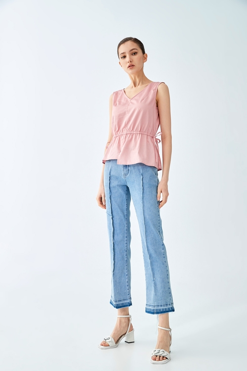 Basic Straight-Cut Jeans,mothergift