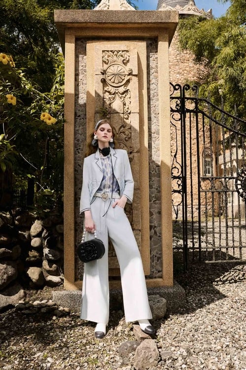 Light Blue High Waist Wide Leg Pants,pants,Pants