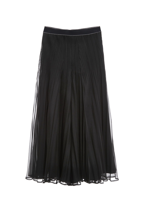 Full Pleated Chiffon Pants,Chiffon