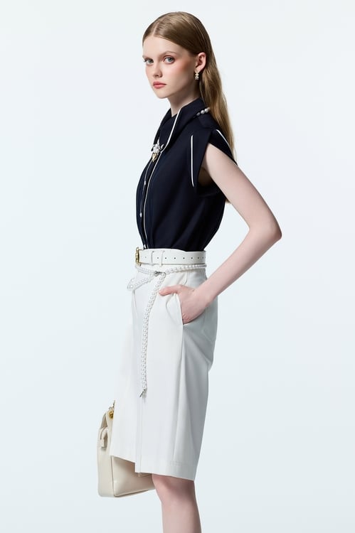 Basic White Wide Leg Crop Pants,pants,Pants