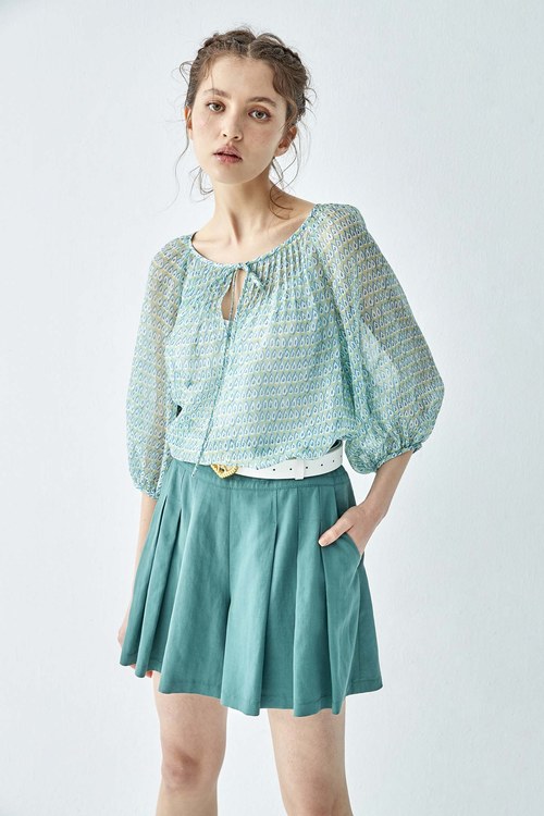 Basic Pleated Casual Shorts,comfotism